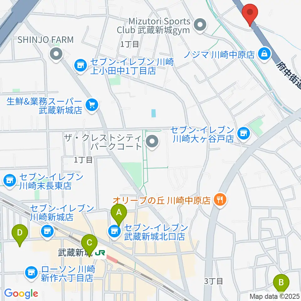 サンフォニックス周辺のホテル一覧地図