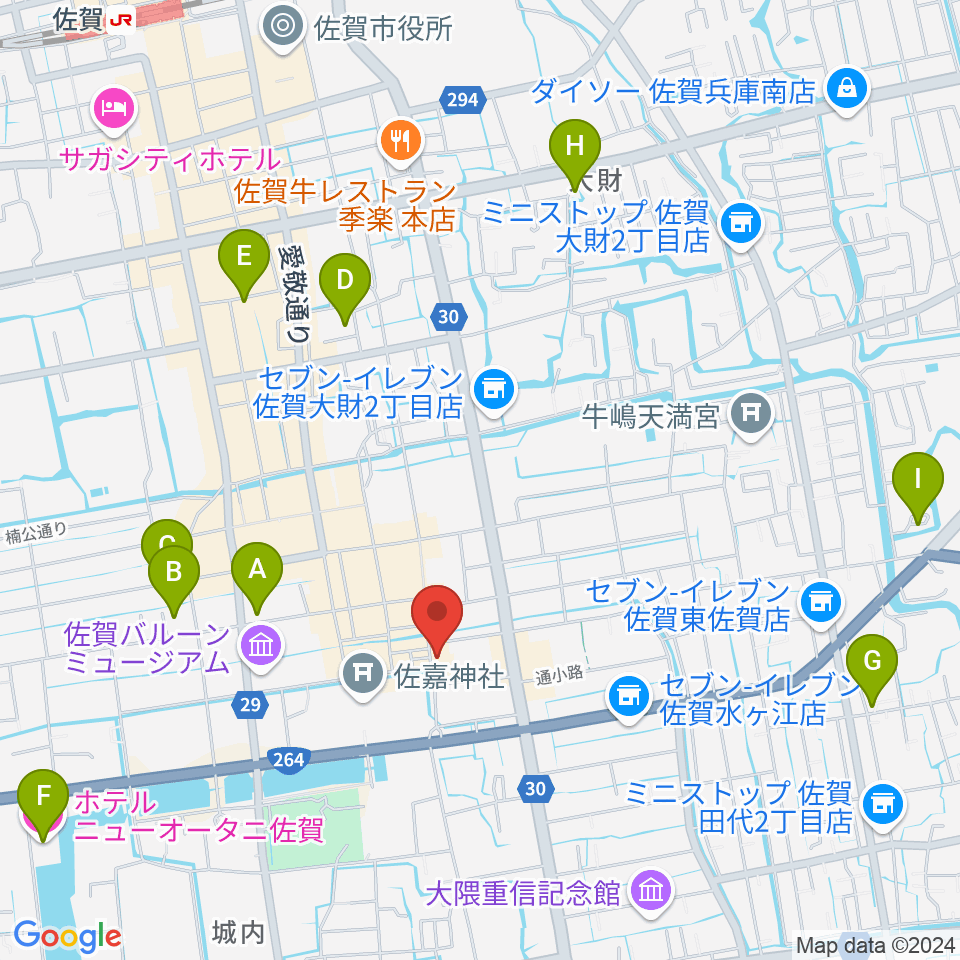 RAG STUDIO周辺のホテル一覧地図