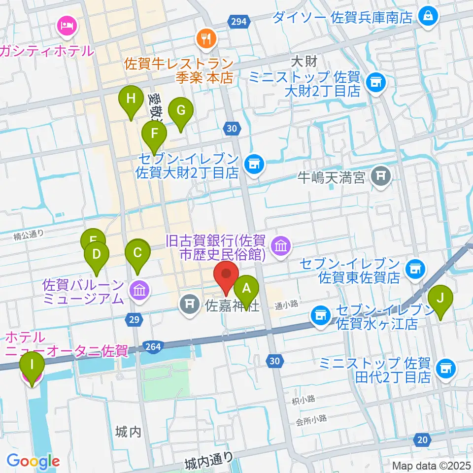 RAG STUDIO周辺のホテル一覧地図