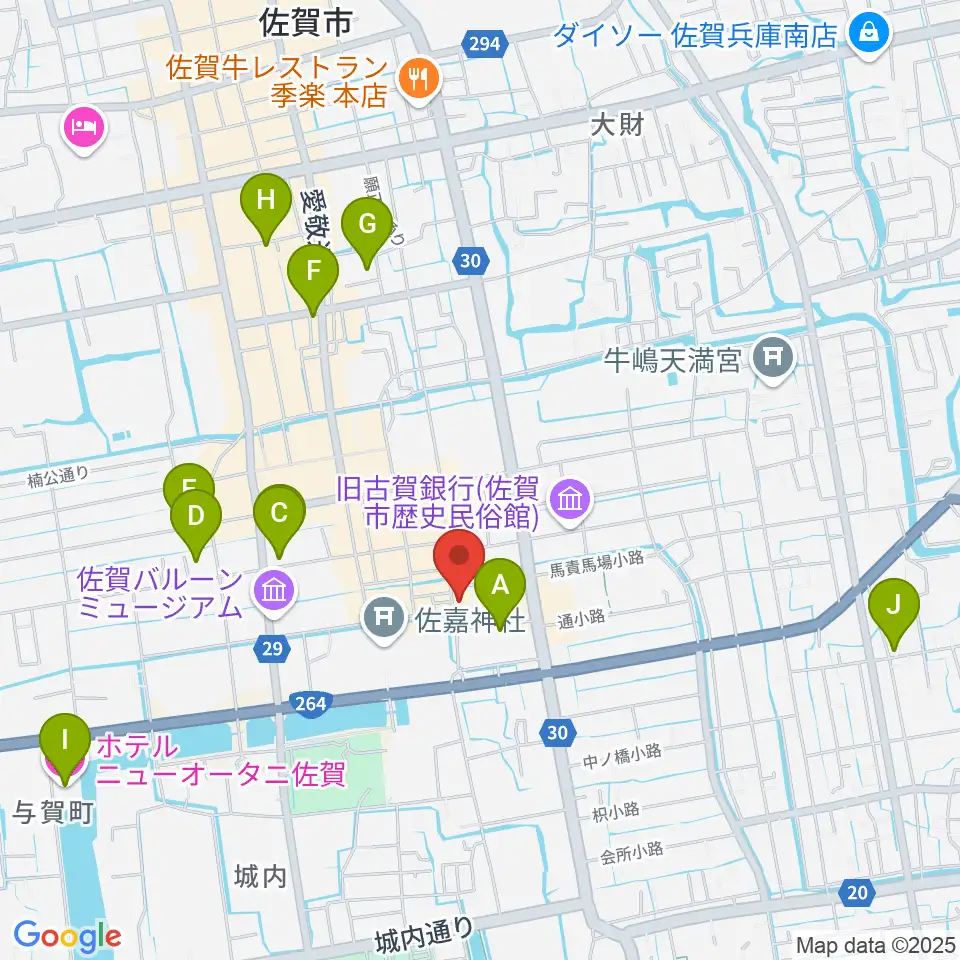 RAG STUDIO周辺のホテル一覧地図