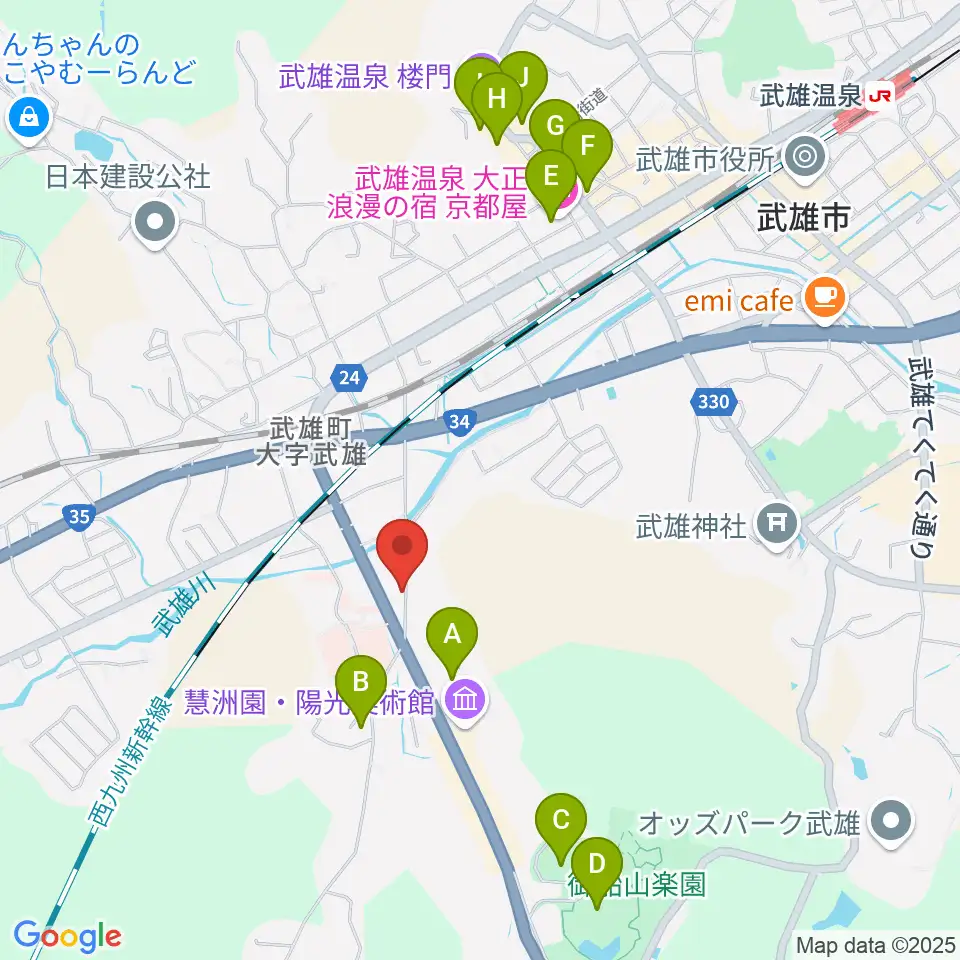 スタジオインプット周辺のホテル一覧地図