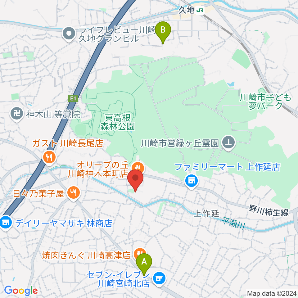 studio home周辺のホテル一覧地図