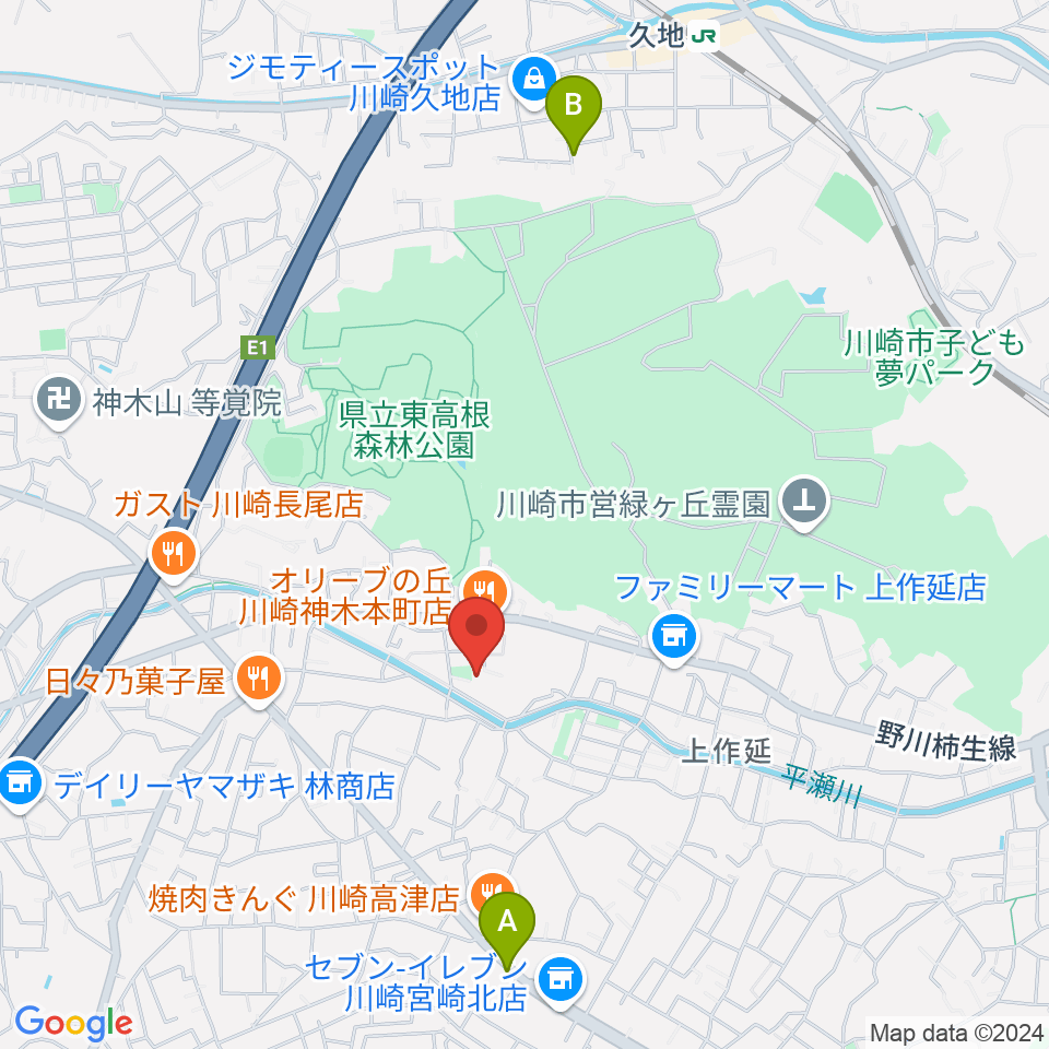 studio home周辺のホテル一覧地図