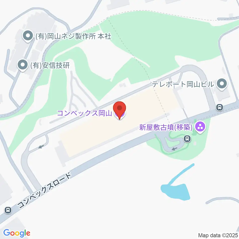 コンベックス岡山周辺のホテル一覧地図