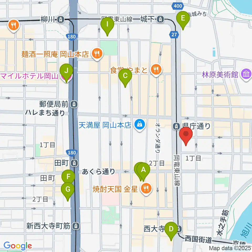 ルネスホール周辺のホテル一覧地図