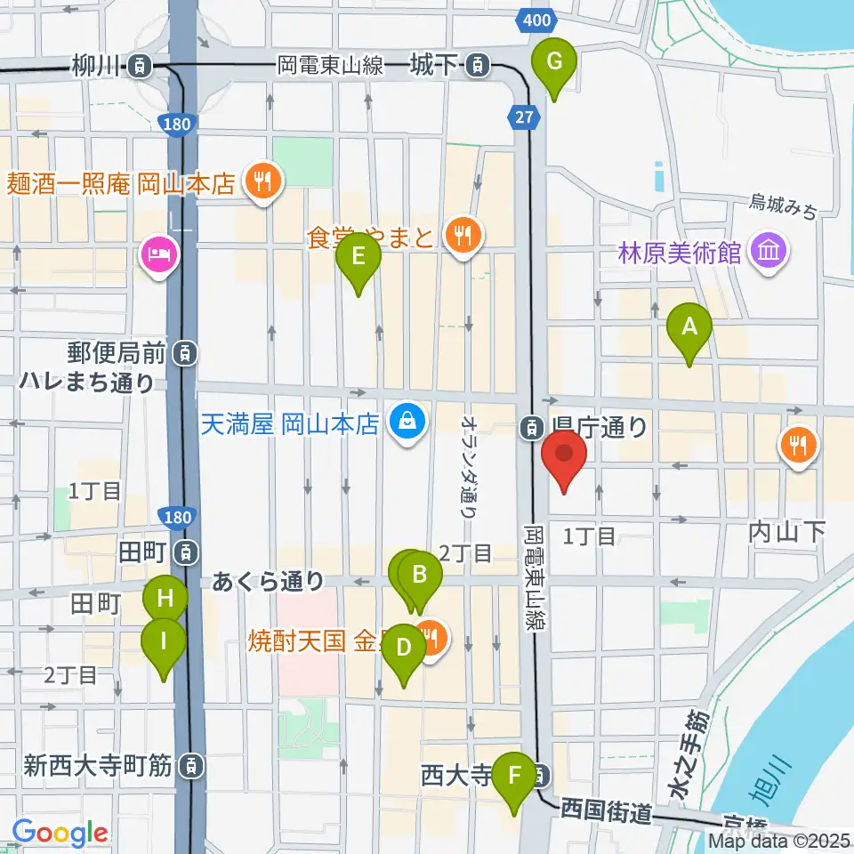 ルネスホール周辺のホテル一覧地図
