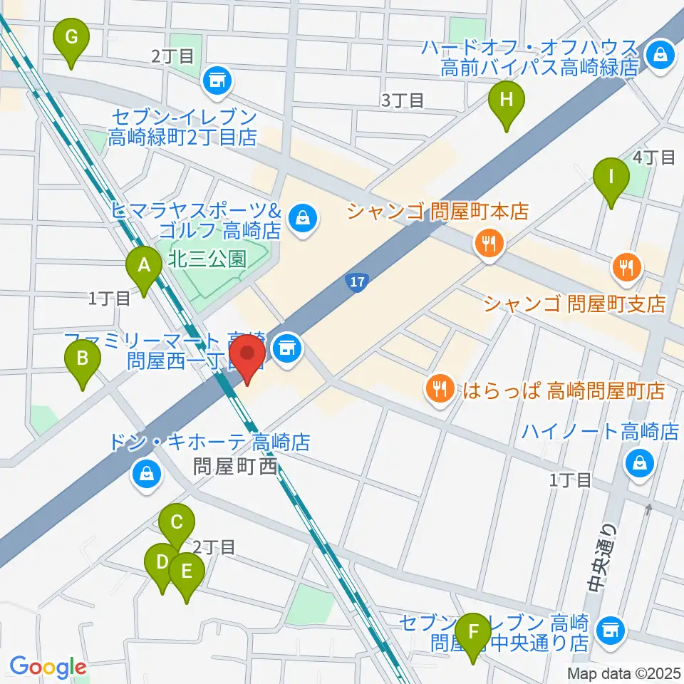 高崎シューベルトサロン周辺のホテル一覧地図