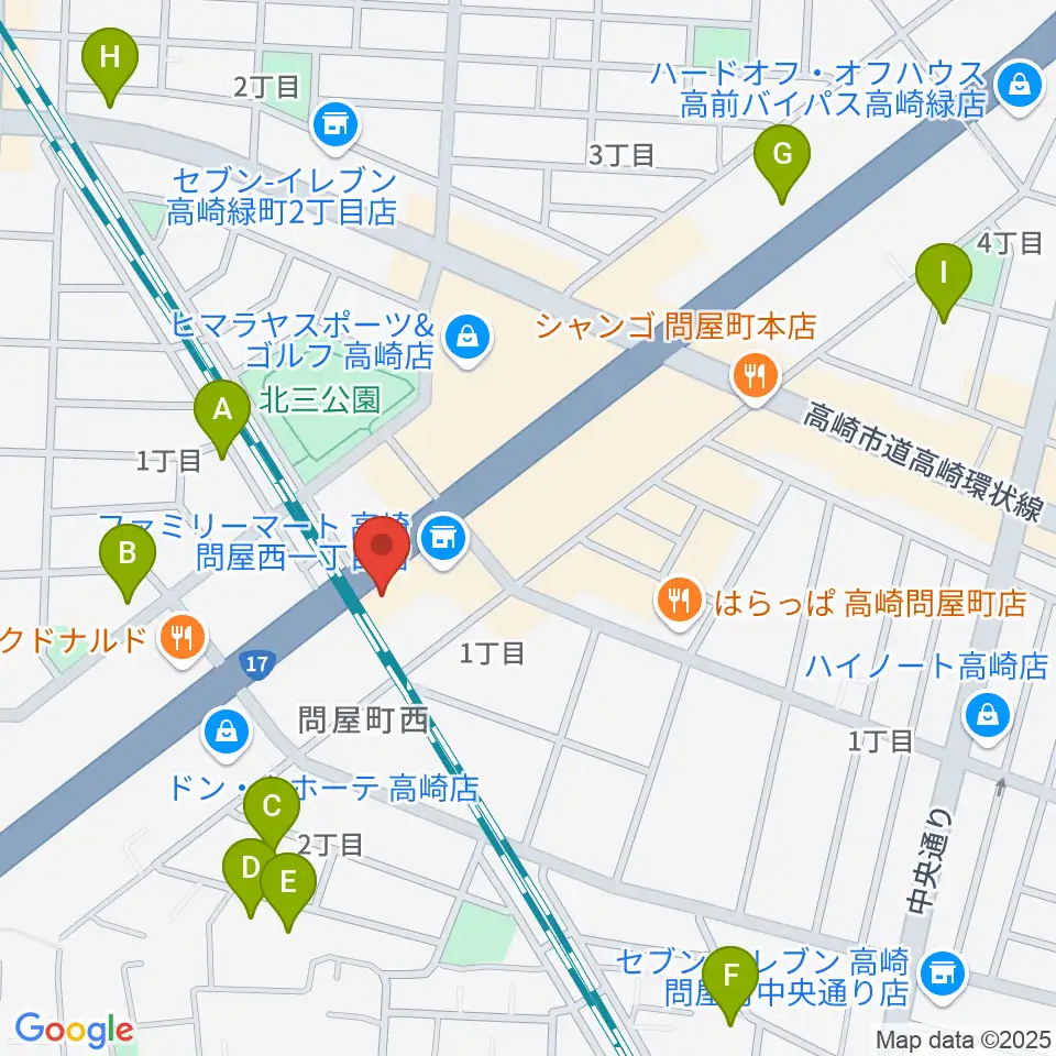 高崎シューベルトサロン周辺のホテル一覧地図
