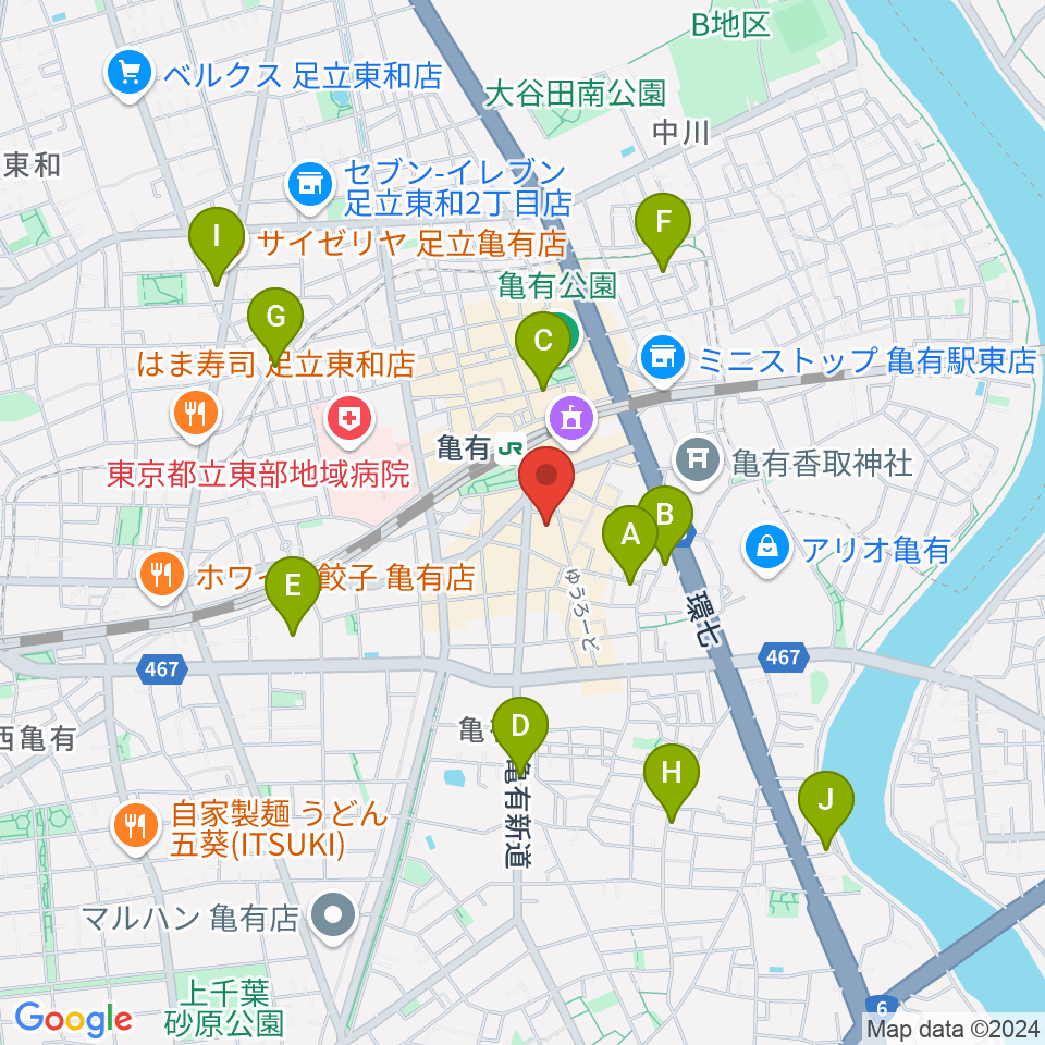 藍ほーる周辺のホテル一覧地図