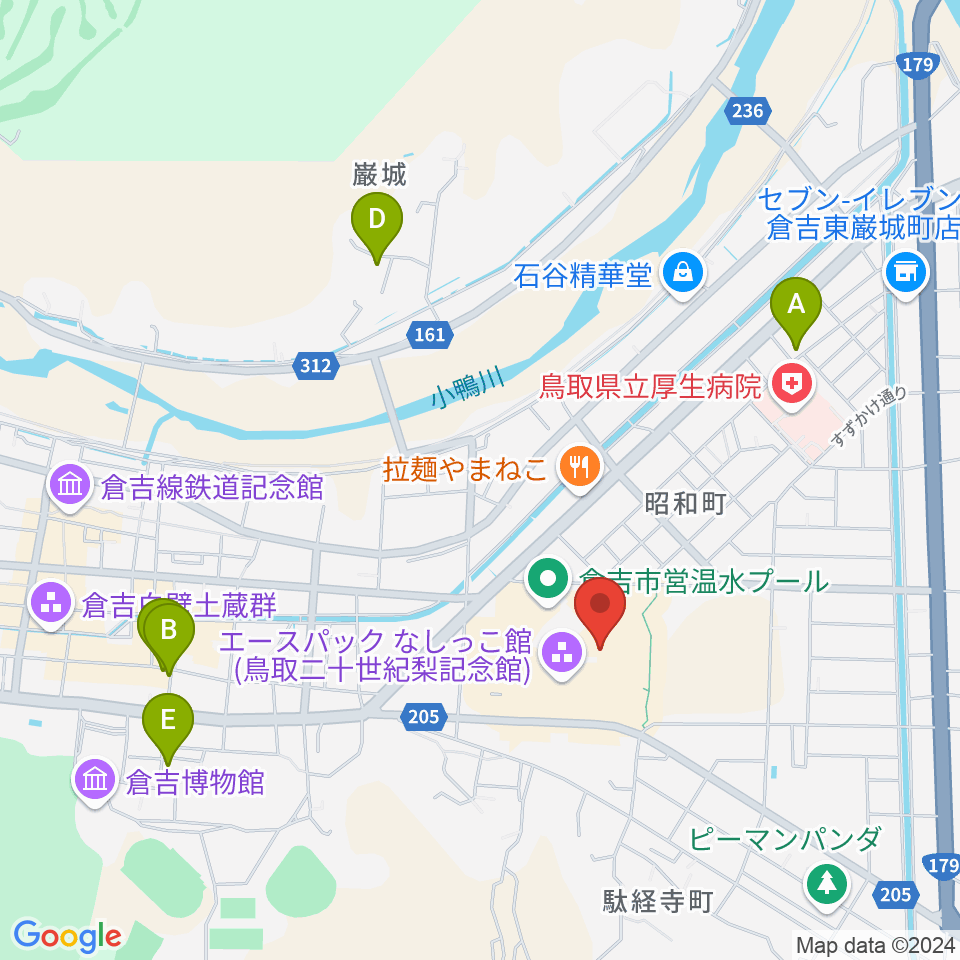 エースパック未来中心周辺のホテル一覧地図