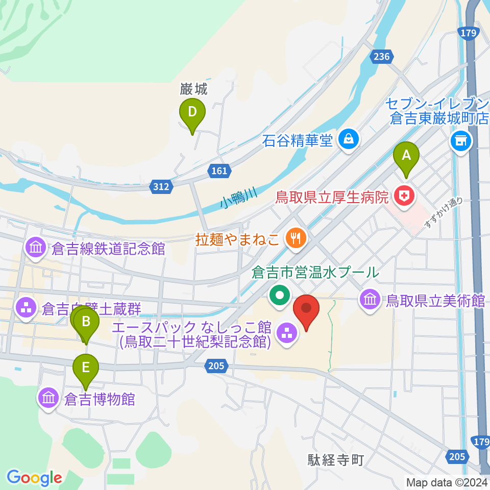 エースパック未来中心周辺のホテル一覧地図