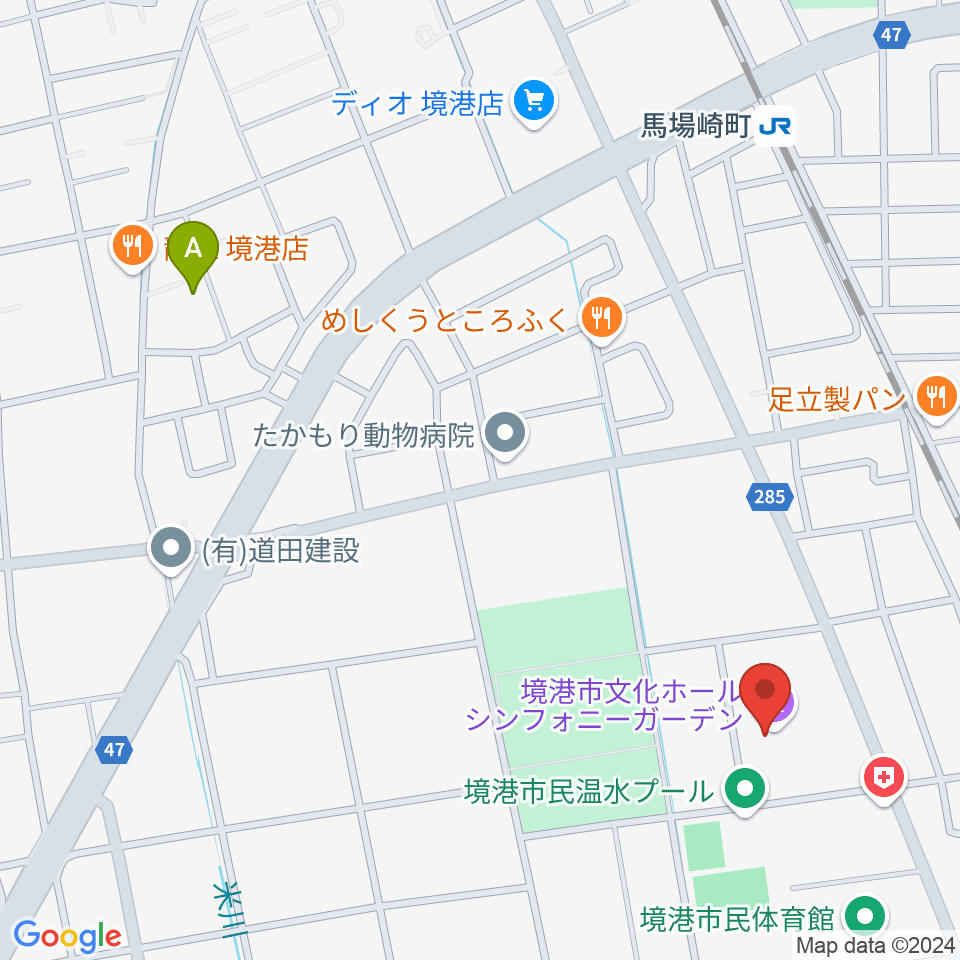 境港市文化ホール周辺のホテル一覧地図