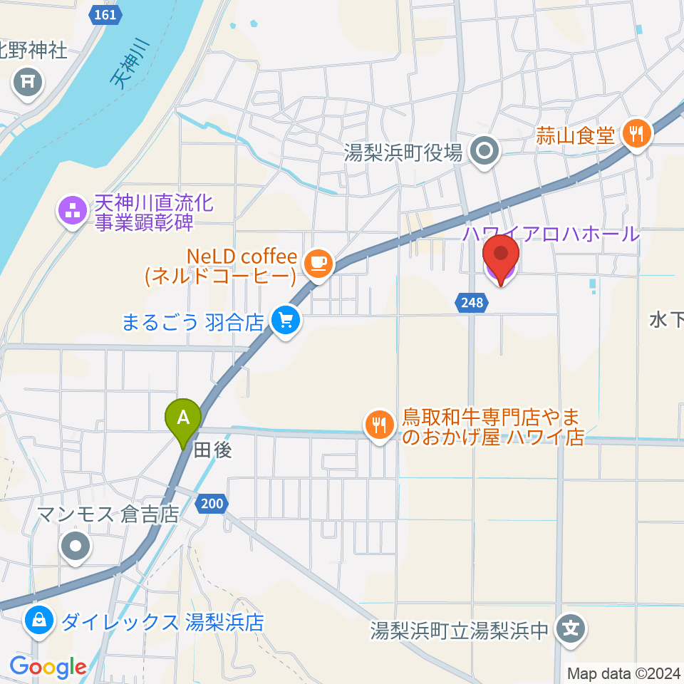 ハワイアロハホール周辺のホテル一覧地図