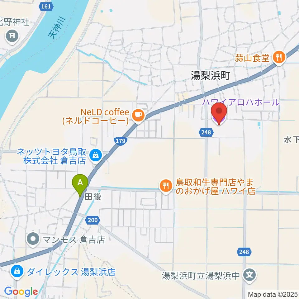 ハワイアロハホール周辺のホテル一覧地図