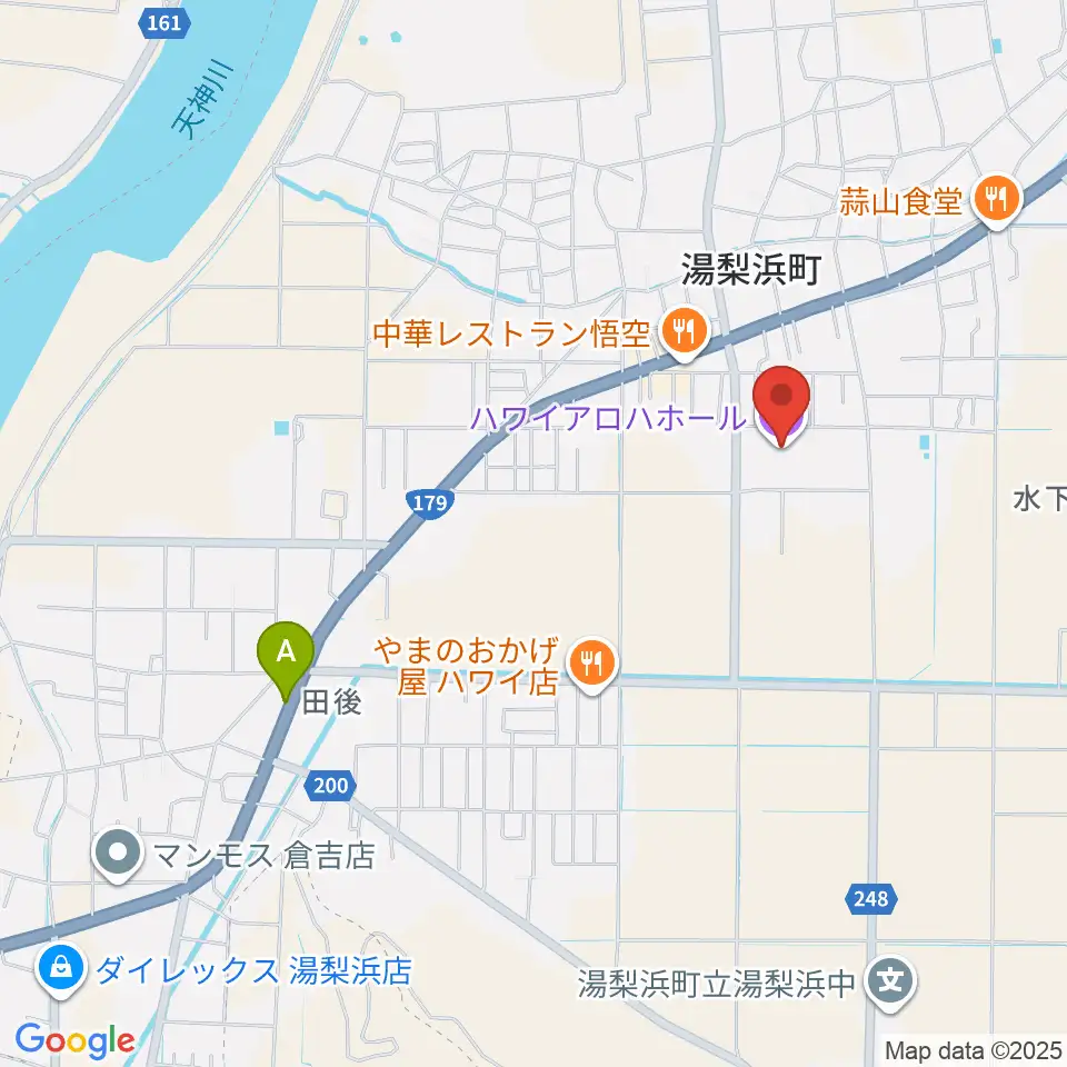 ハワイアロハホール周辺のホテル一覧地図