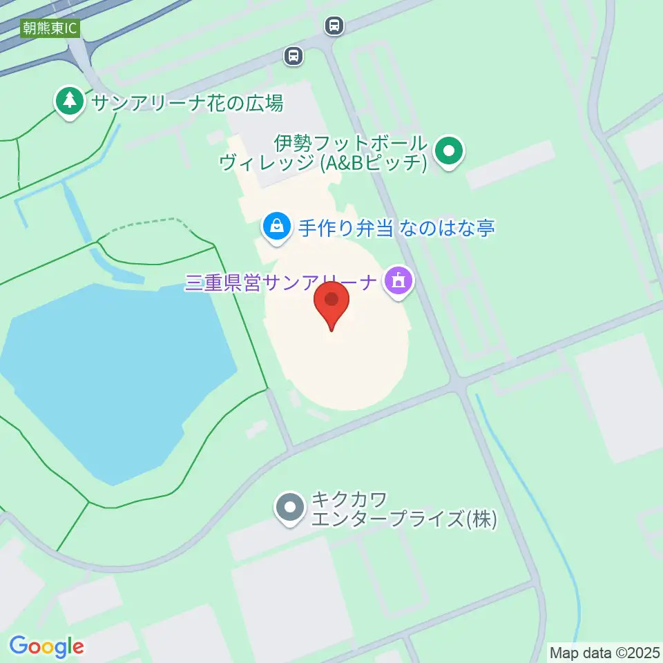 三重県営サンアリーナ周辺のホテル一覧地図