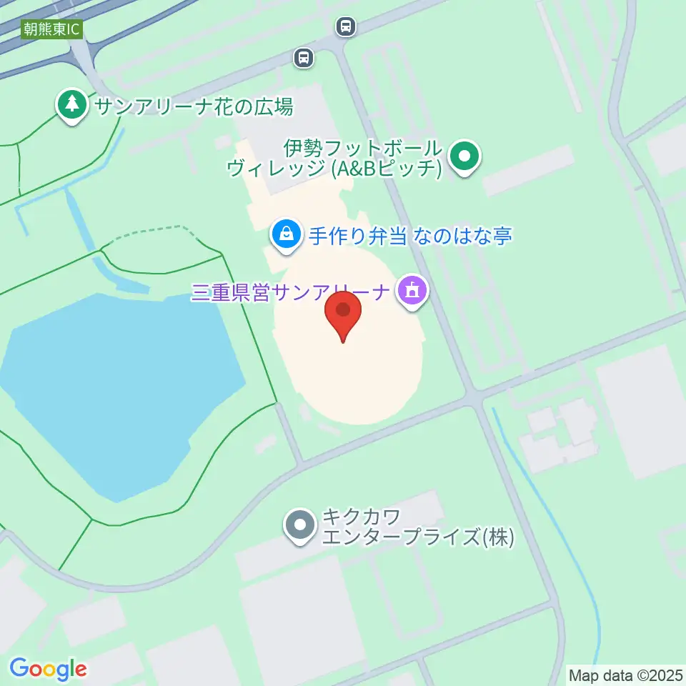 三重県営サンアリーナ周辺のホテル一覧地図
