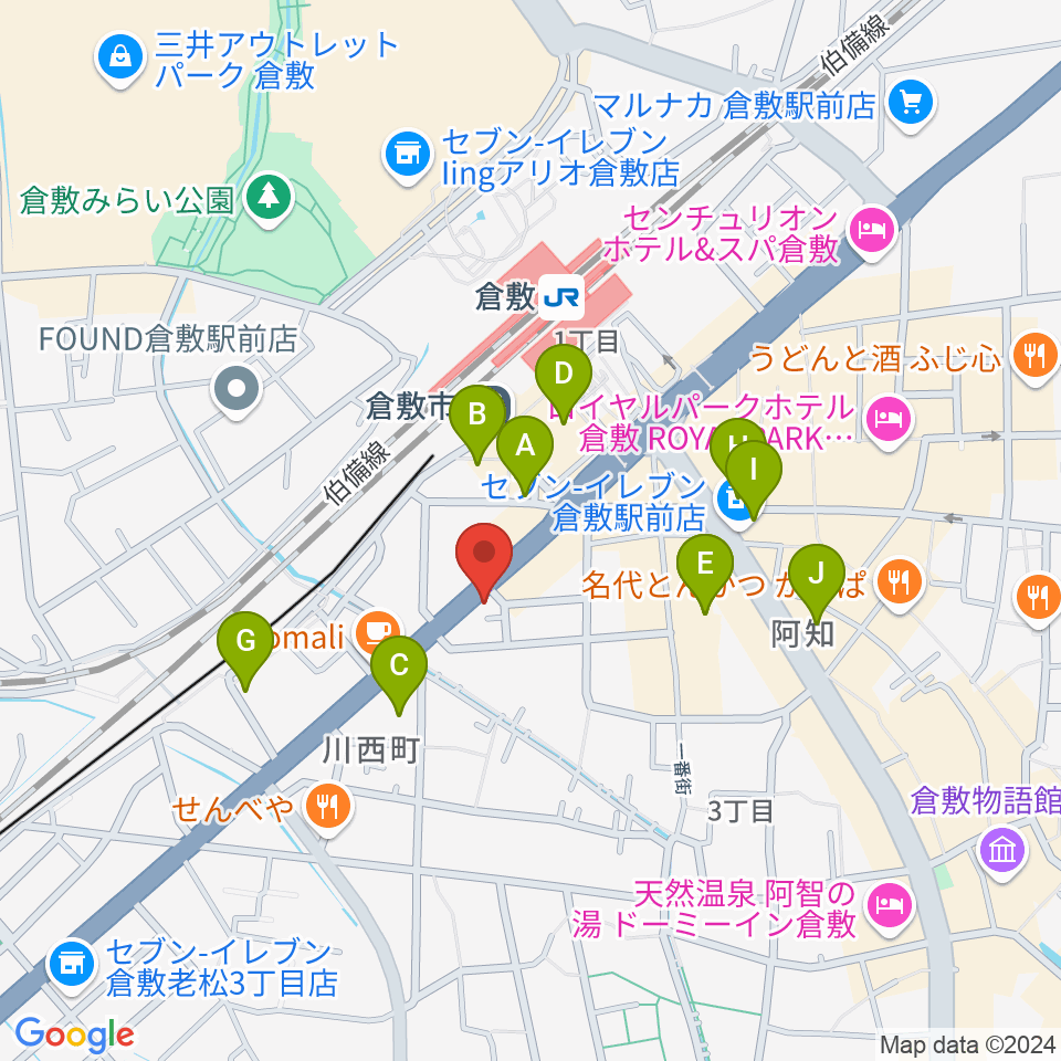 ライブハウス無限舎周辺のホテル一覧地図