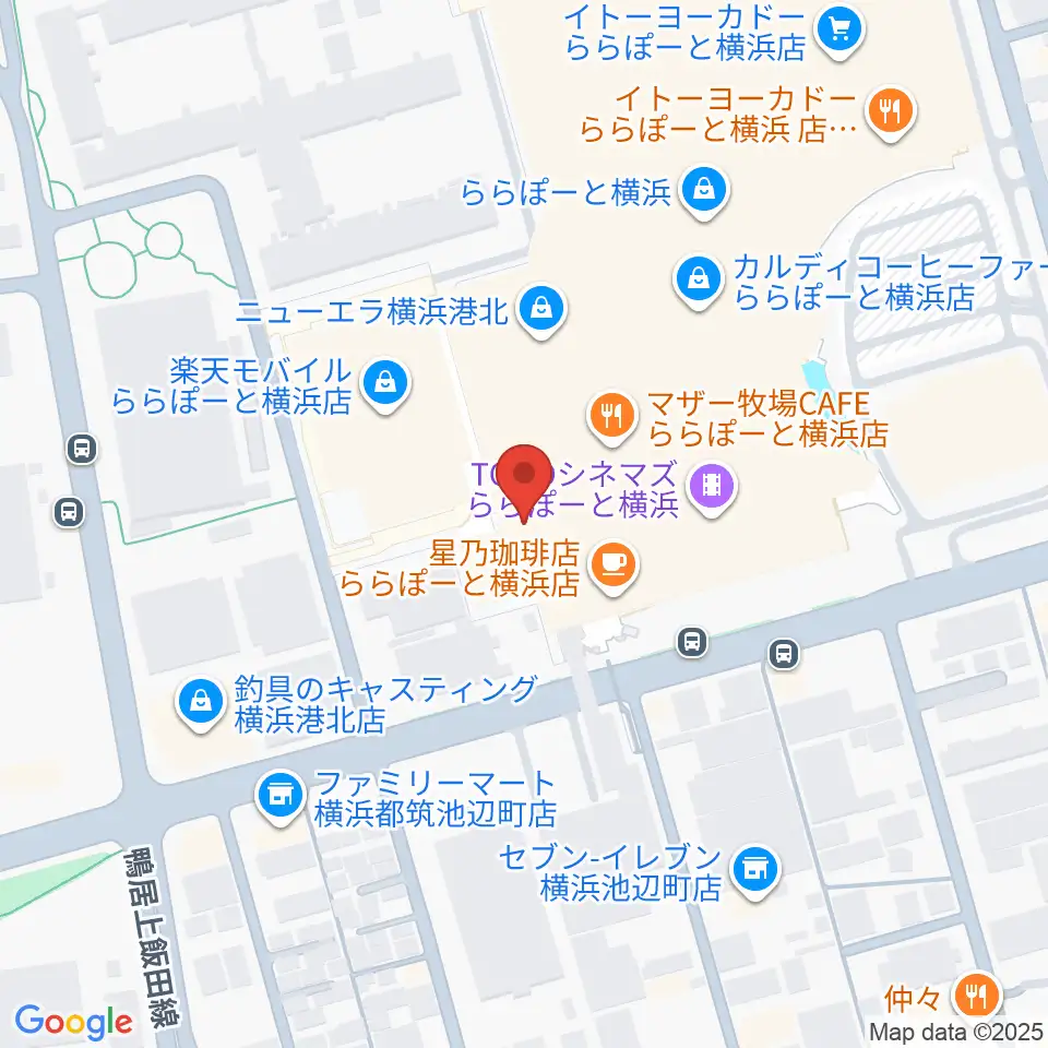 島村楽器 ららぽーと横浜店 周辺のホテル一覧地図