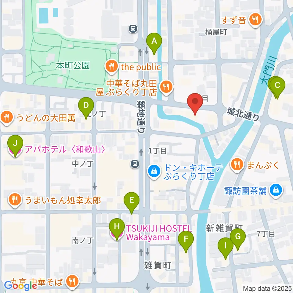 和歌山オールドタイム周辺のホテル一覧地図