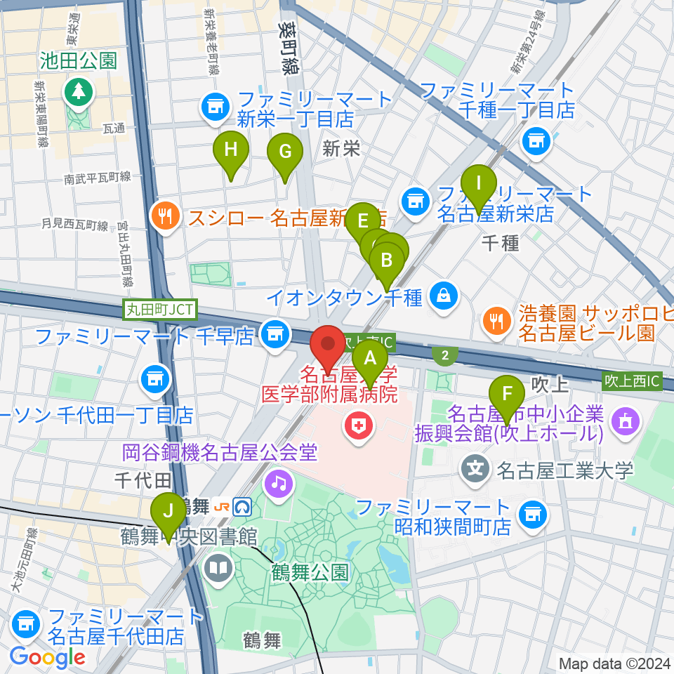 K・D ハポン周辺のホテル一覧地図