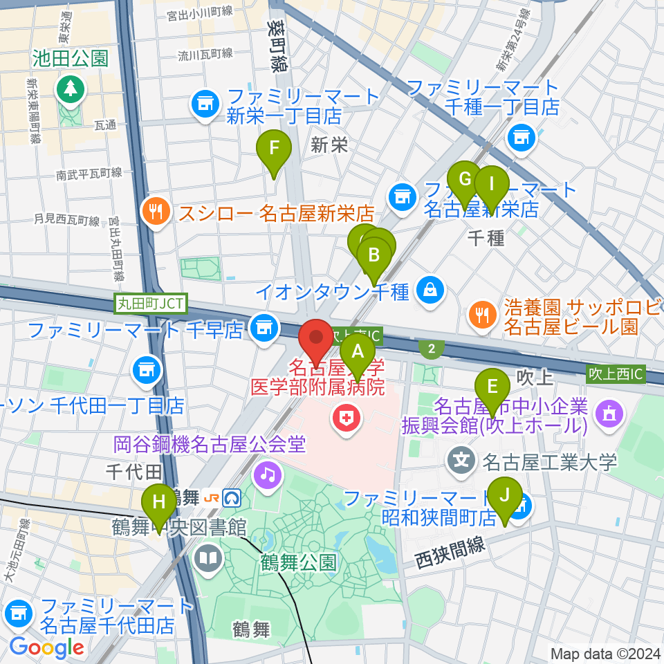 K・D ハポン周辺のホテル一覧地図