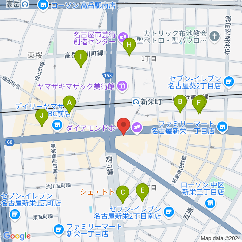 新栄OTIS'周辺のホテル一覧地図