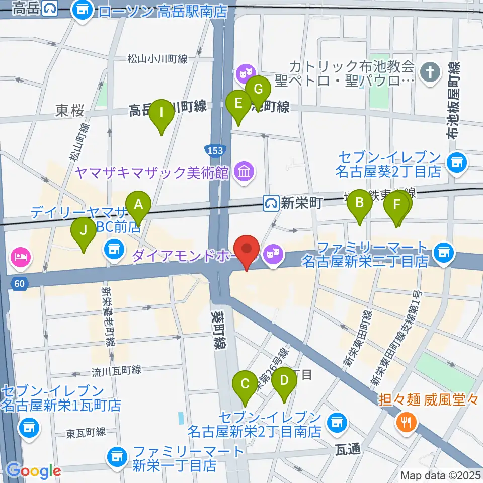 新栄OTIS'周辺のホテル一覧地図