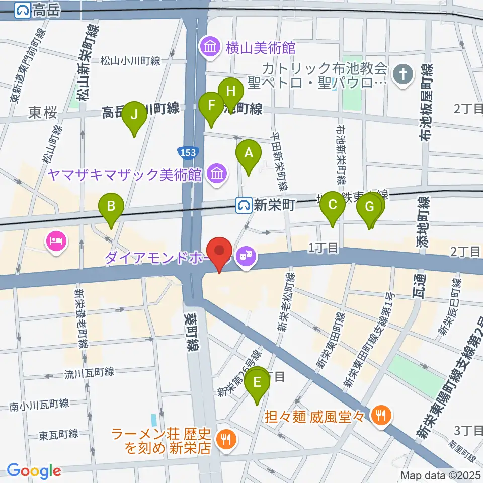 新栄OTIS'周辺のホテル一覧地図
