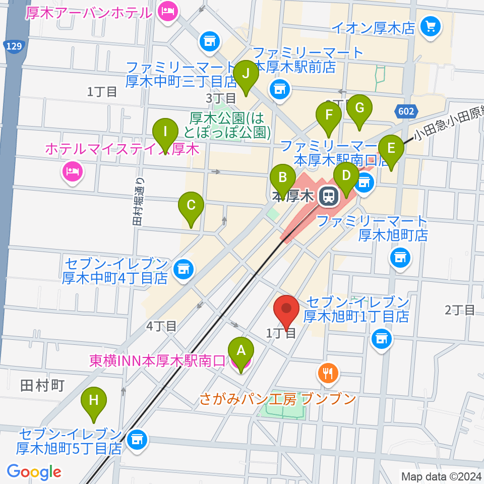 ギタートレーダーズ周辺のホテル一覧地図