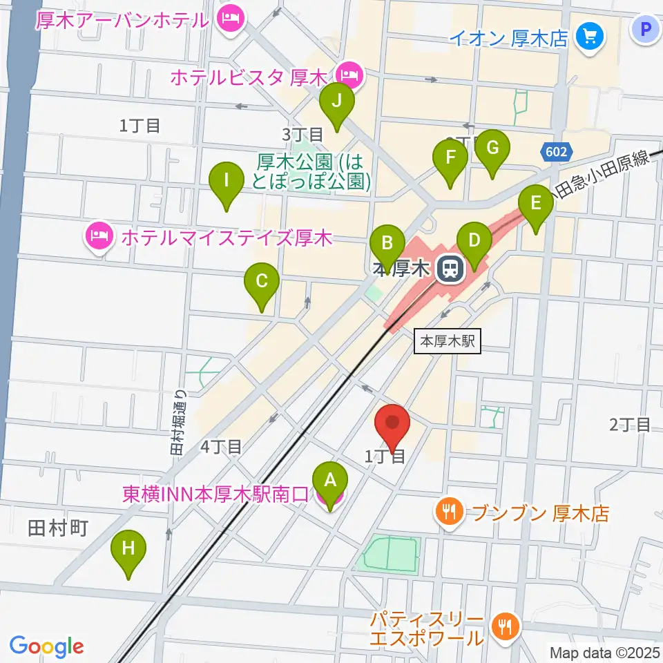 ギタートレーダーズ周辺のホテル一覧地図