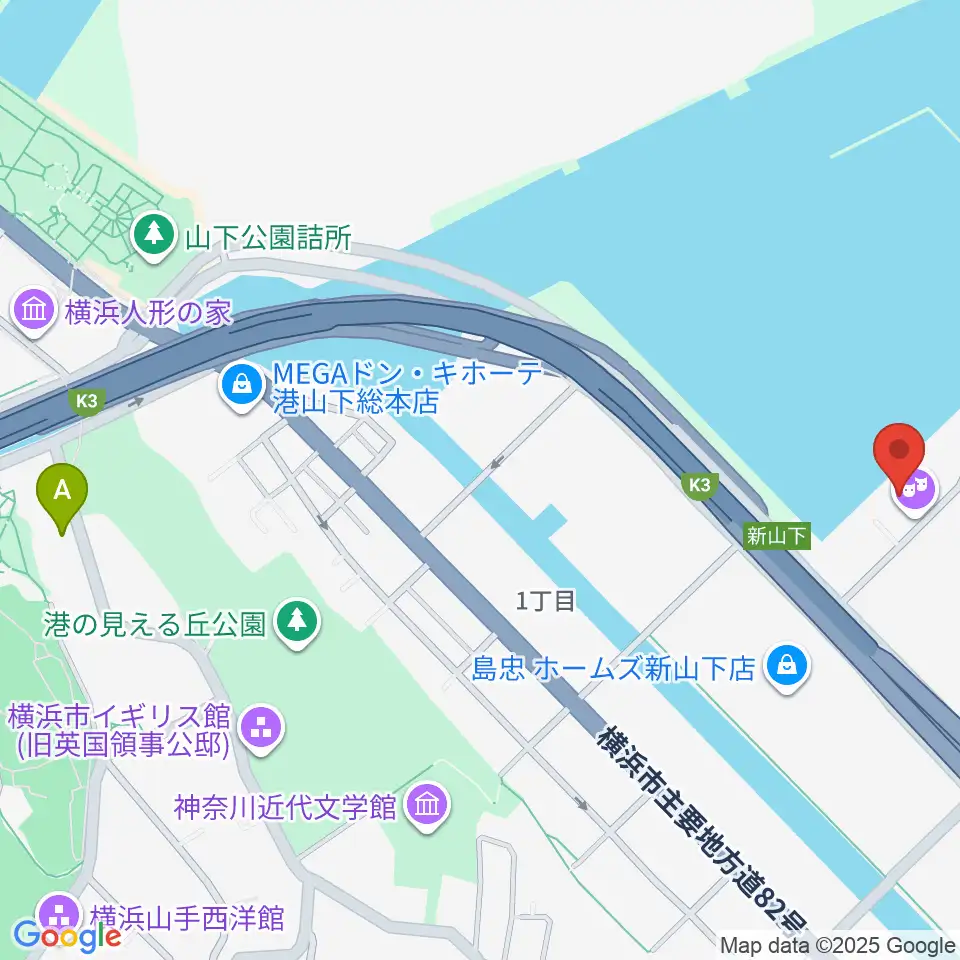 横浜ベイホール周辺のホテル一覧地図