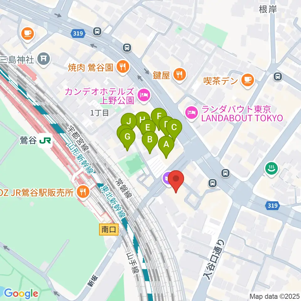 東京キネマ倶楽部周辺のホテル一覧地図