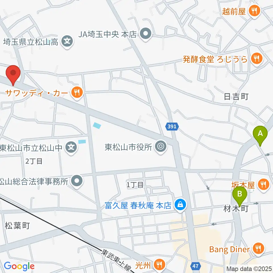 杉田楽器店周辺のホテル一覧地図