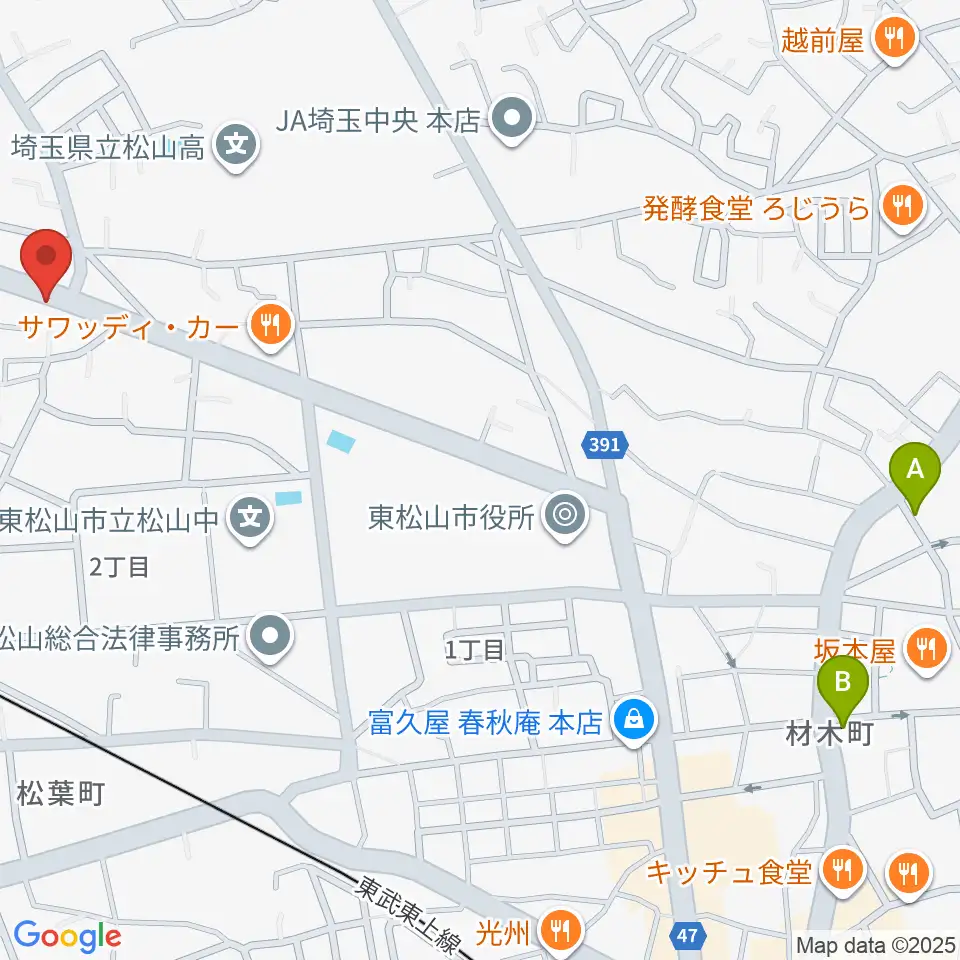 杉田楽器店周辺のホテル一覧地図