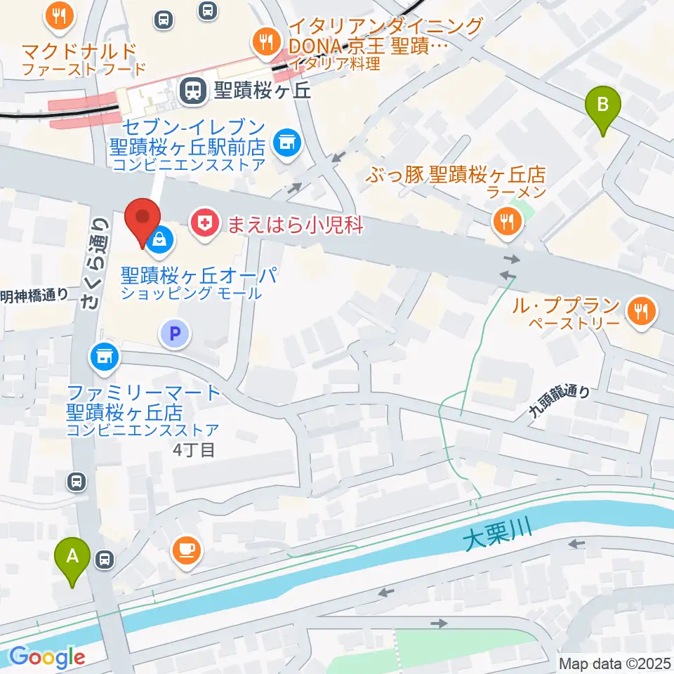 関戸公民館周辺のホテル一覧地図