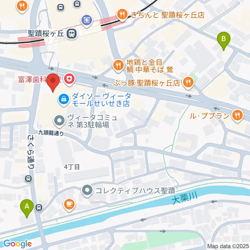 関戸公民館周辺のホテル一覧地図