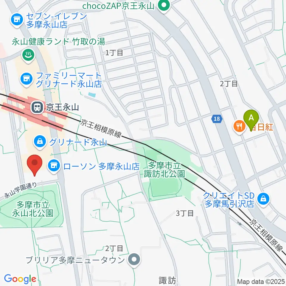 ベルブ永山周辺のホテル一覧地図