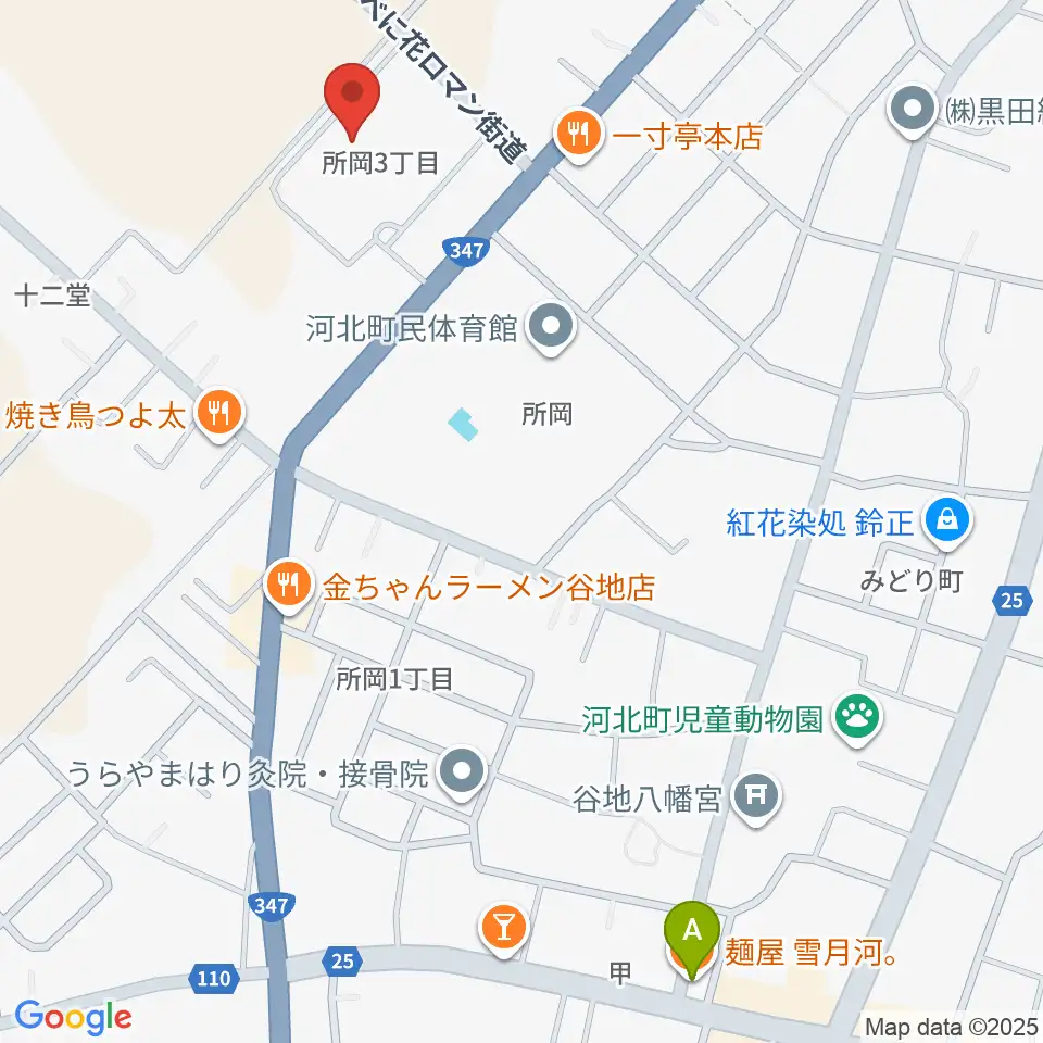河北町総合交流センター サハトべに花周辺のホテル一覧地図