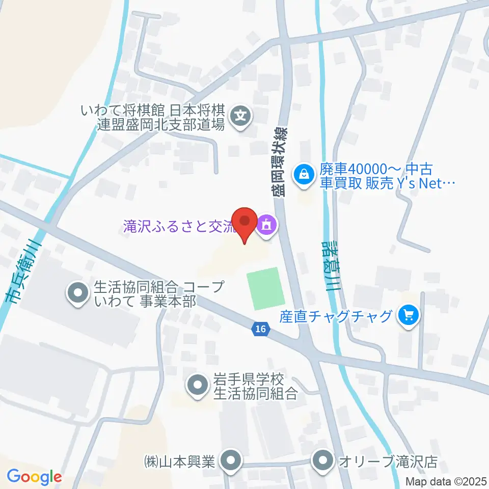 滝沢ふるさと交流館周辺のホテル一覧地図