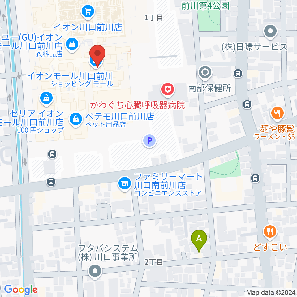 島村楽器イオンモール川口前川店周辺のホテル一覧地図