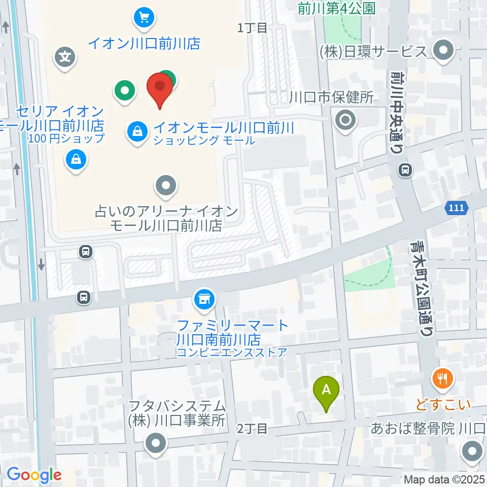島村楽器イオンモール川口前川店周辺のホテル一覧地図