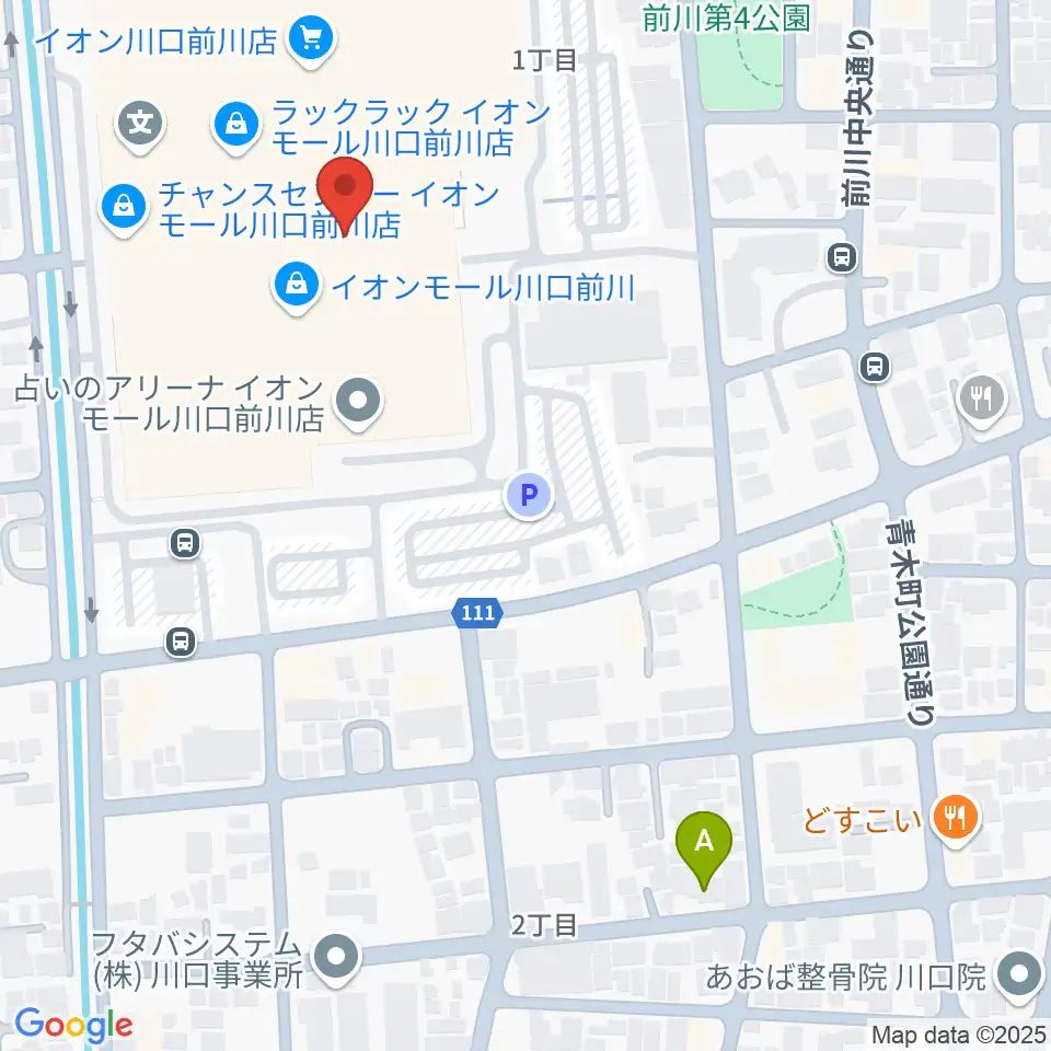 島村楽器イオンモール川口前川店周辺のホテル一覧地図