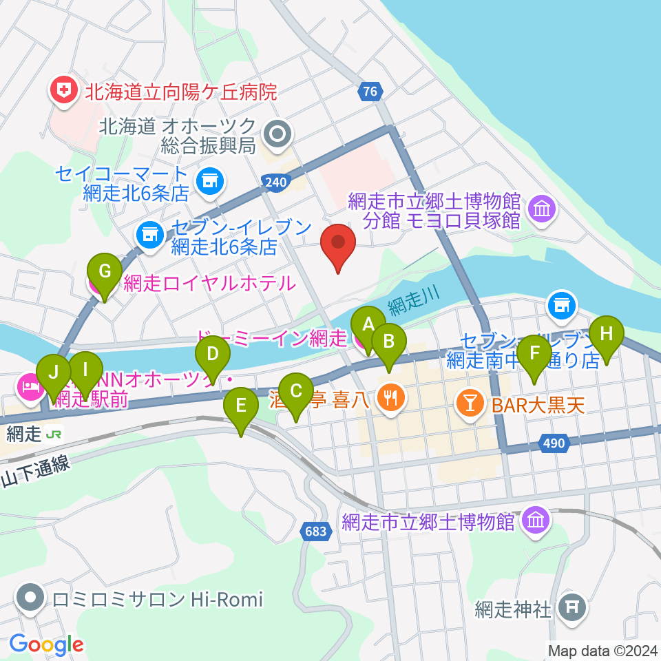 エコーセンター2000周辺のホテル一覧地図