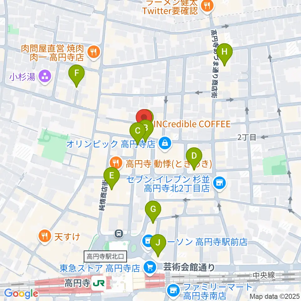 AVガレージ 中古楽器店周辺のホテル一覧地図
