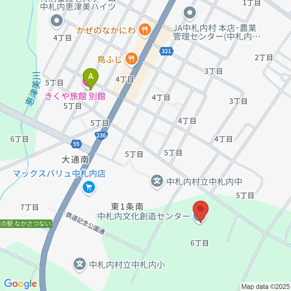 中札内文化創造センター ハーモニーホール周辺のホテル一覧地図