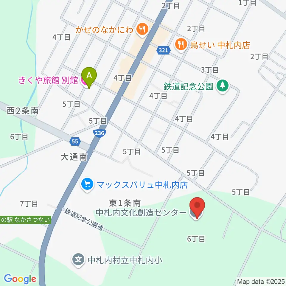 中札内文化創造センター ハーモニーホール周辺のホテル一覧地図