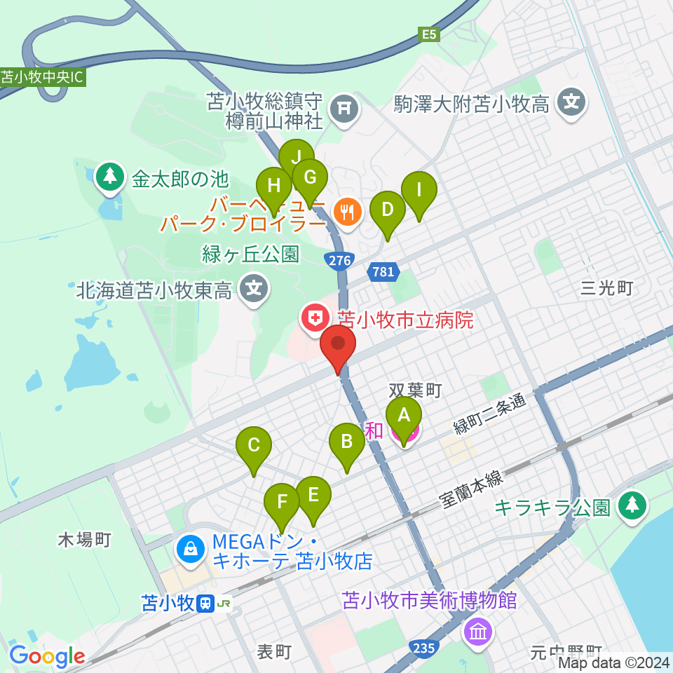 さいとう楽器 音楽館周辺のホテル一覧地図