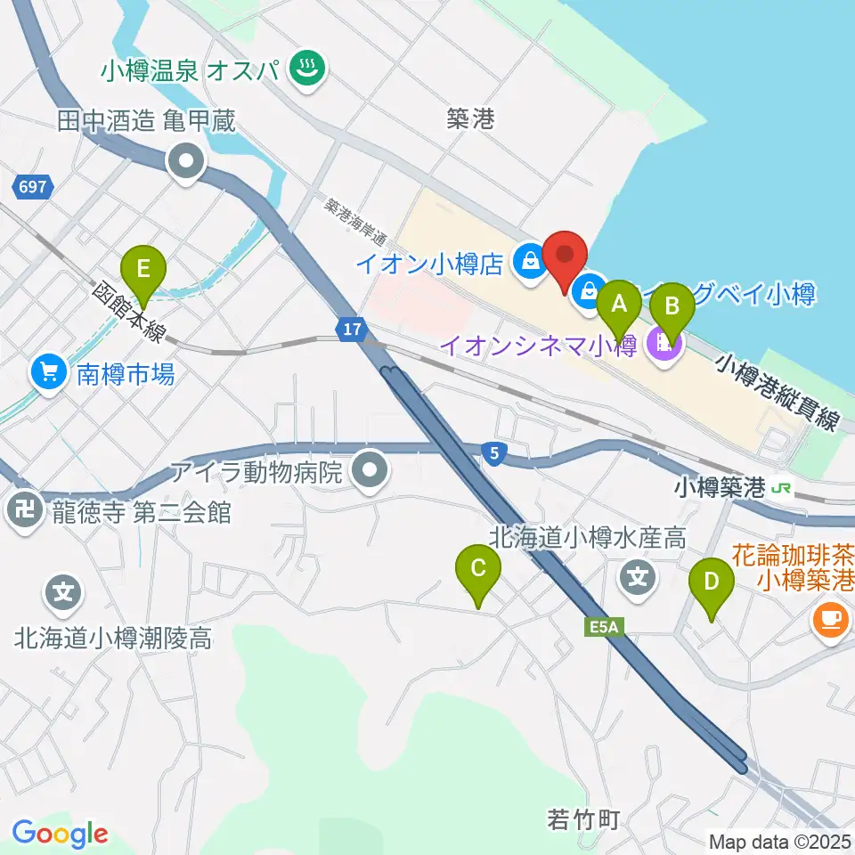市民劇場ヲタル座周辺のホテル一覧地図