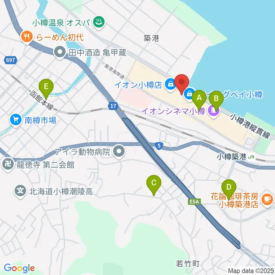 市民劇場ヲタル座周辺のホテル一覧地図